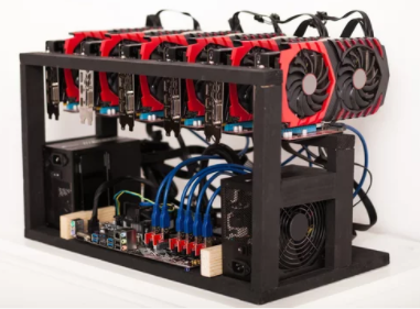 A GPU mining rig